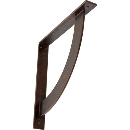 Ekena Millwork Bulwark Steel Bracket, Antiqued Copper 2"W x 16"D x 16"H BKTM02X16X16BUACO